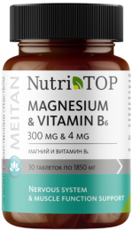 Magnesium & Vitamin B6 (   6),   , 30   1850 (NT-09-m) - meitan96.ru - 